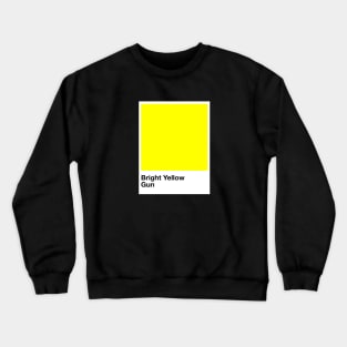 Pantone Bright Yellow Gun Crewneck Sweatshirt